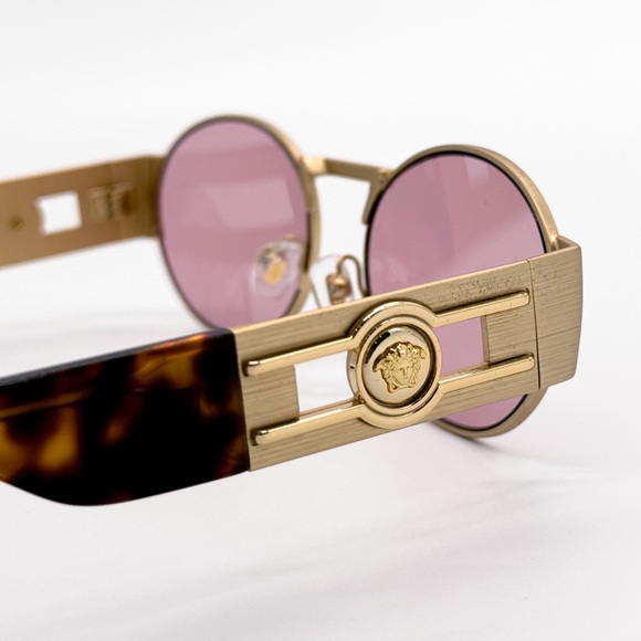 NEW VERSACE VE2264 1002/84 VERSACE DECO OVAL SUNGLASSES VE2264 100284 - Picture 9 of 12